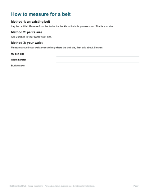 Preview of the first page of Measuring guide (PDF/DOCX)